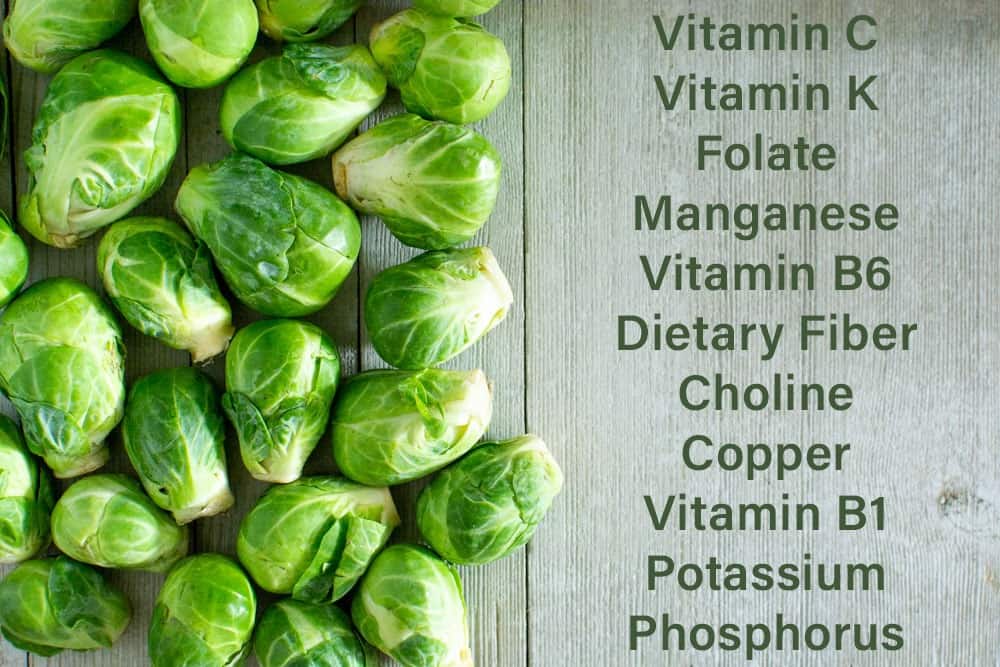 Brussels with list of nutrients they provide